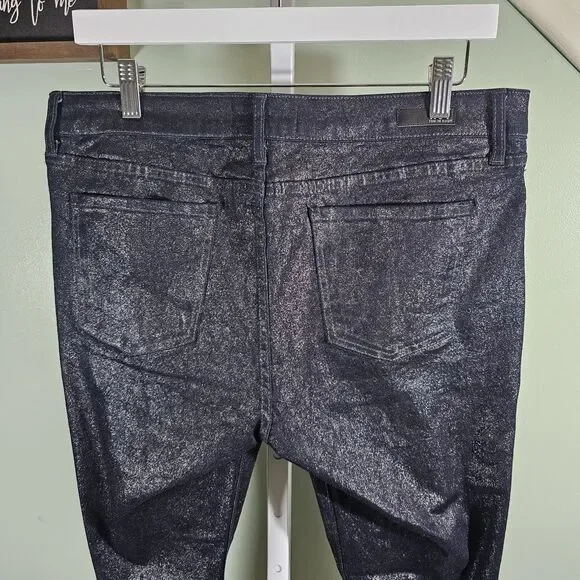 Kut From The Kloth Connie‎ Ankle Skinny Jeans Blue Sparkle Glitter Size 12 - Picture 6 of 10